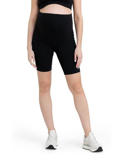 Ripe Maternity Tempo Stretch Nylon Maternity Bike Shorts - Black