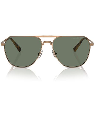 Michael Kors 59mm Pilot Keswick Sunglasses - Green