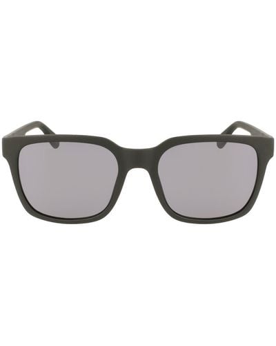 Lacoste 55mm Modified Rectangular Sunglasses - Gray