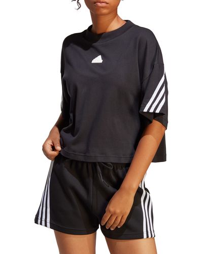 adidas Future Icons 3-stripes Cotton Graphic T-shirt - Black