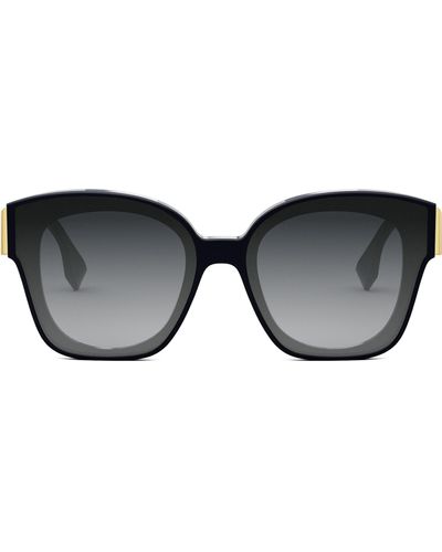 Fendi The First 63mm Square Sunglasses - Black