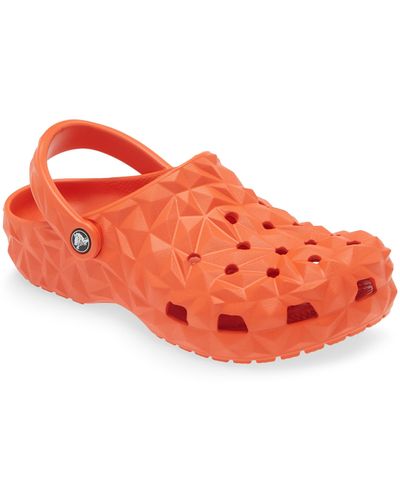 Crocs™ Gender Inclusive Classic Geometric Water Friendly Slingback Clog - Red