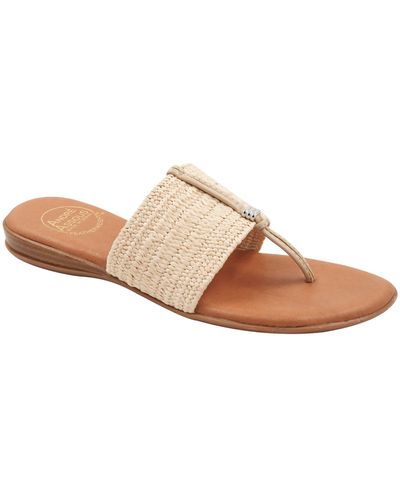 Andre Assous Nice Woven Sandal - Natural