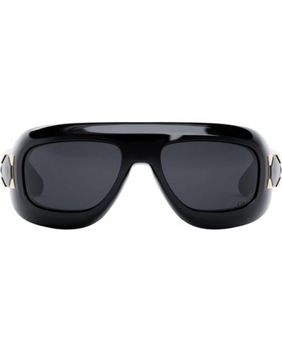 Dior Lady 95.22 M1i 58mm Mask Sunglasses - Blue