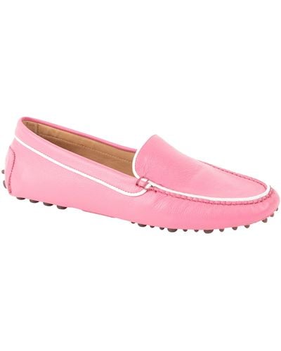 Patricia Green Jill Piped Driving Shoe - Pink