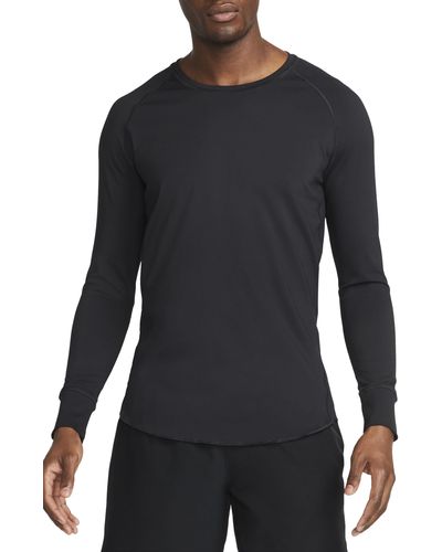 Nike Dri-fit Adv Aps Recovery Long Sleeve Training T-shirt - Black
