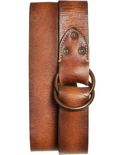 Ralph Lauren Double O-ring Leather Belt - Brown