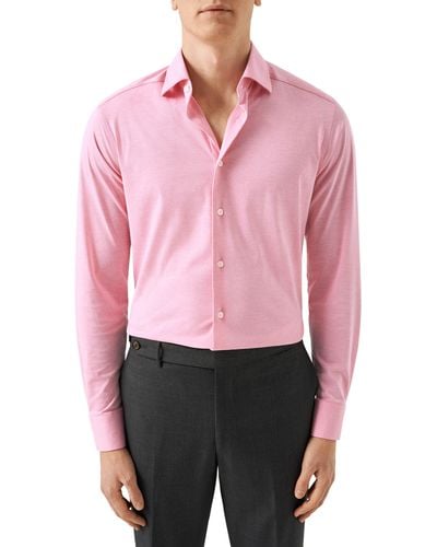 Eton Slim Fit 4flex Stretch Dress Shirt - Pink