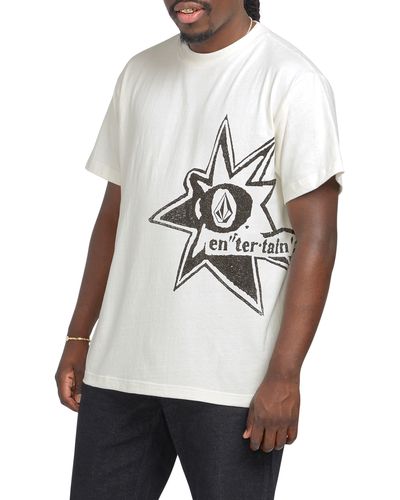 Volcom Entertainment Stone Burst Graphic T-shirt - White