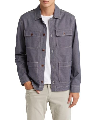 Rails Franklin Cotton Blend Shirt Jacket - Gray