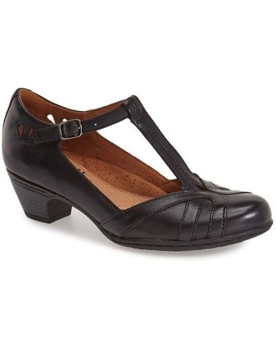 Cobb Hill Angelina Metallic-Leather Pumps - Brown