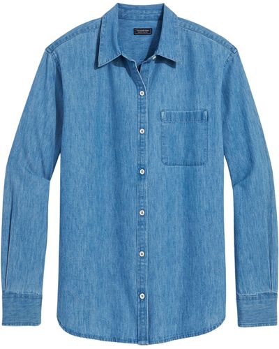 Vineyard Vines Chambray Button-up Shirt - Blue