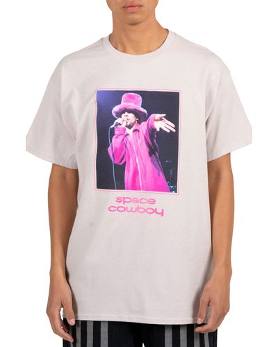 Pleasures Space Cowboy Graphic T-shirt - Pink