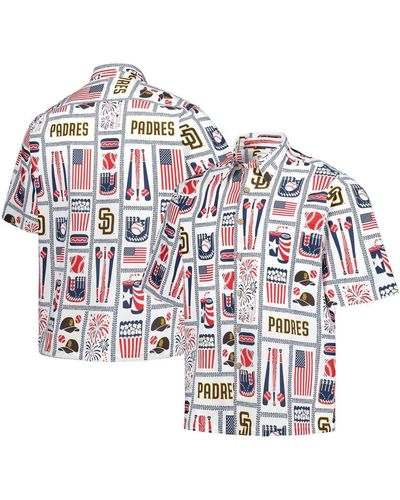 Reyn Spooner San Diego Padres Americana Button-up Shirt At Nordstrom - Red