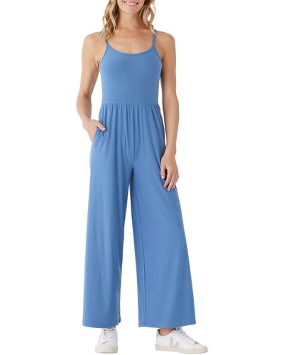 Threads For Thought Tansie Luxe Jersey Tank Jumpsuit - Blue