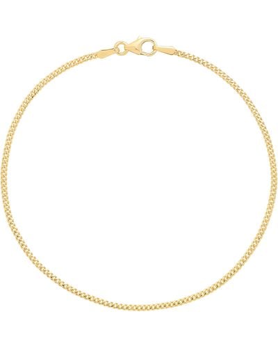 Bony Levy 14k Gold Curb Chain Bracelet - White