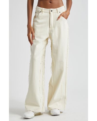 Honor The Gift Herring Twill Wide Leg Pants At Nordstrom - White