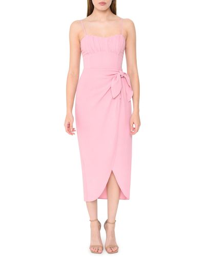 Wayf Kimberly Sleeveless High-low Maxi Dress - Pink