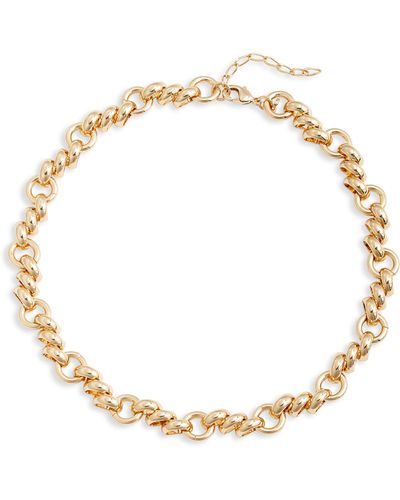 Nordstrom Fancy staggered Chain Necklace - Metallic