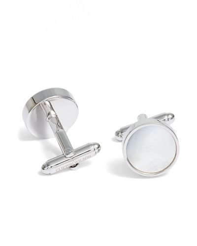 CLIFTON WILSON Mother-of-pearl Cuff Links - White