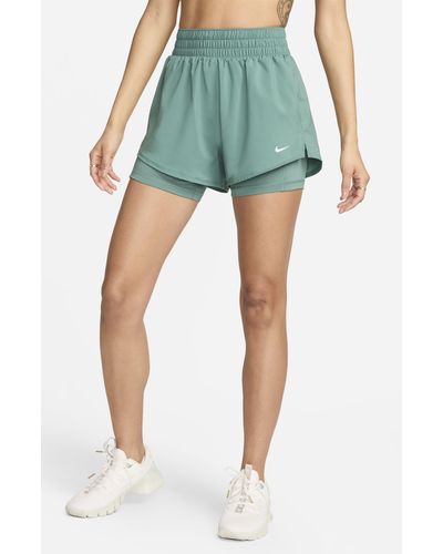 Nike Dri-fit High Waist Shorts - Blue