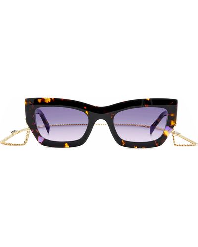 Missoni 53mm Cat Eye Chain Sunglasses - Multicolor