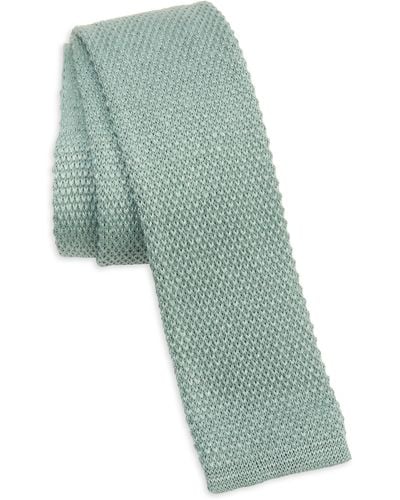 Zegna Oasi Linen Knit Tie - Green