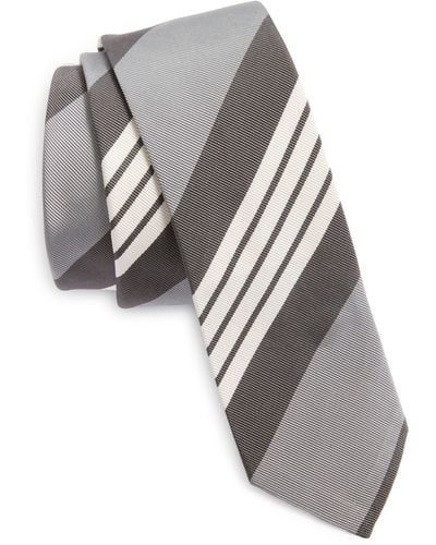 Thom Browne 4-bar Repp Stripe Silk & Cotton Tie - Multicolor