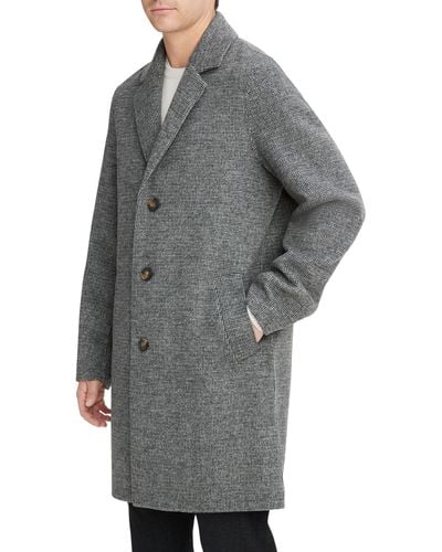 Vince Splittable Wool Blend Car Coat - Gray