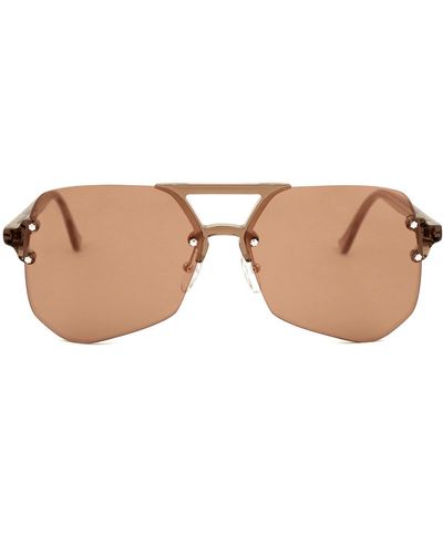 Grey Ant Yesway 62mm Aviator Optical Frames - Brown