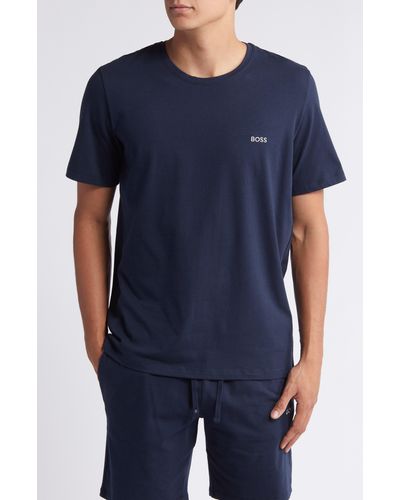 BOSS Mix Match Pajama T-shirt - Blue