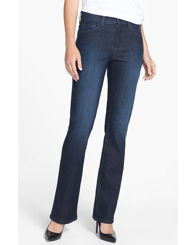 NYDJ 'barbara' Embellished Pocket Stretch Bootcut Jeans - Blue