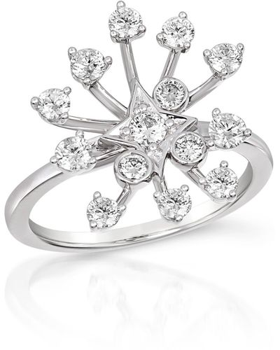 Hueb Diamond Starburst Ring - White