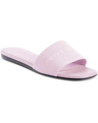 Givenchy 4g Flat Slide Sandal - Pink