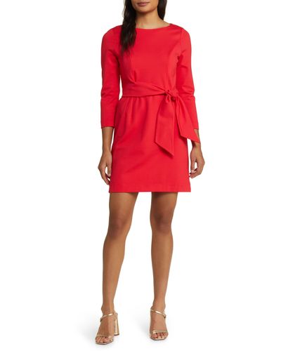Lilly Pulitzer Lilly Pulitzer Leighton Tie Front Sheath Dress - Red