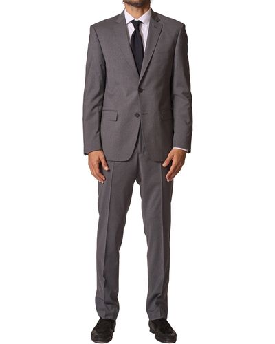 JB Britches Sartorial Classic Fit Stretch Wool Suit - Gray