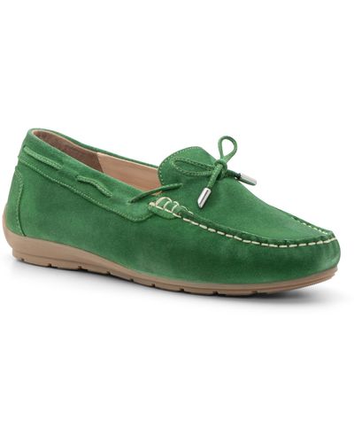 Ara Amarillo Leather Driving Shoe - Green