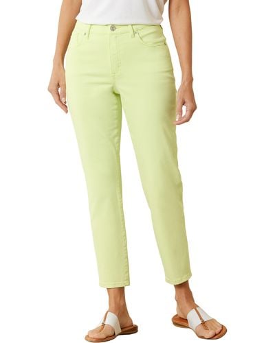 Tommy Bahama Boracay Beach High Waist Ankle Jeans - Yellow