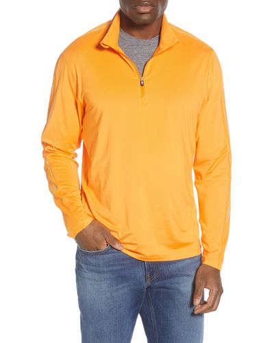 Cutter & Buck Pennant Classic Fit Half Zip Pullover - Orange