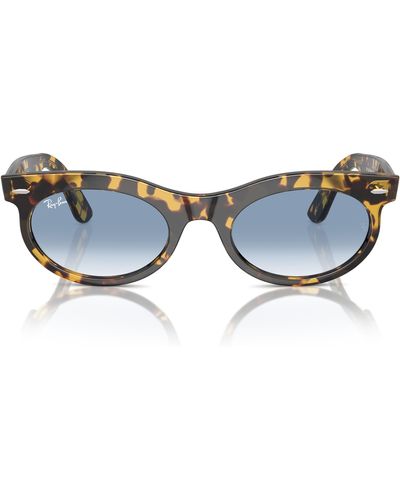 Ray-Ban Wayfarer 53mm Oval Sunglasses - Blue