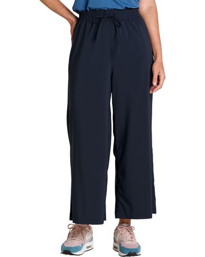 Toad & Co. Sunkissed Performance Wide Leg Crop Pants - Blue