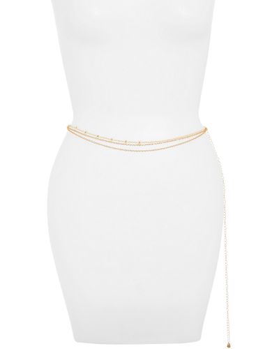 BP. Layered Belly Chain - White