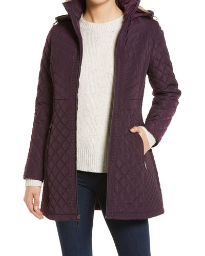 Gallery Quilted Jacket - Purple