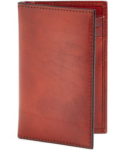Bosca Old Leather Card Case - Red