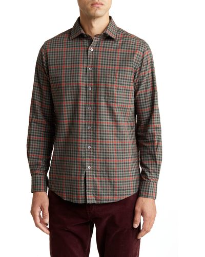 Rodd & Gunn Hillside Check Sports Fit Button-up Shirt - Brown