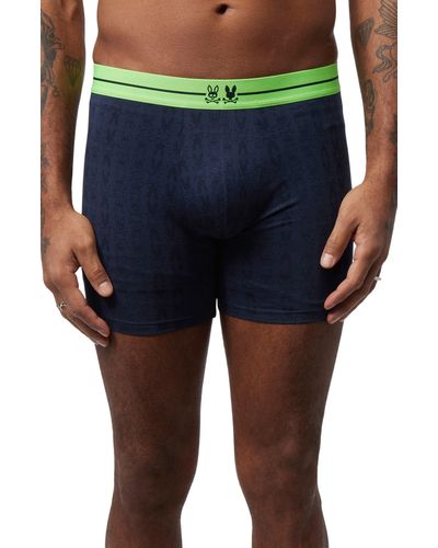 Psycho Bunny Assorted 2-pack Cotton & Modal Boxer Briefs - Blue