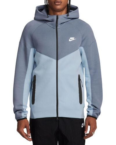 Nike Tech Fleece Windrunner Zip Hoodie - Blue