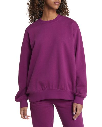 BP. Oversize Crewneck Sweatshirt - Purple