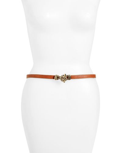 Raina Fitzgerald Leather Belt - White