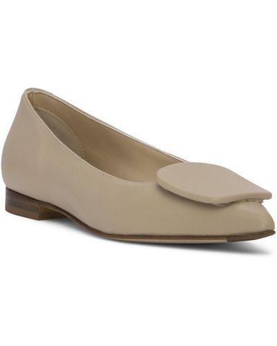 Beautiisoles Blanche Pointed Toe Pump - Natural